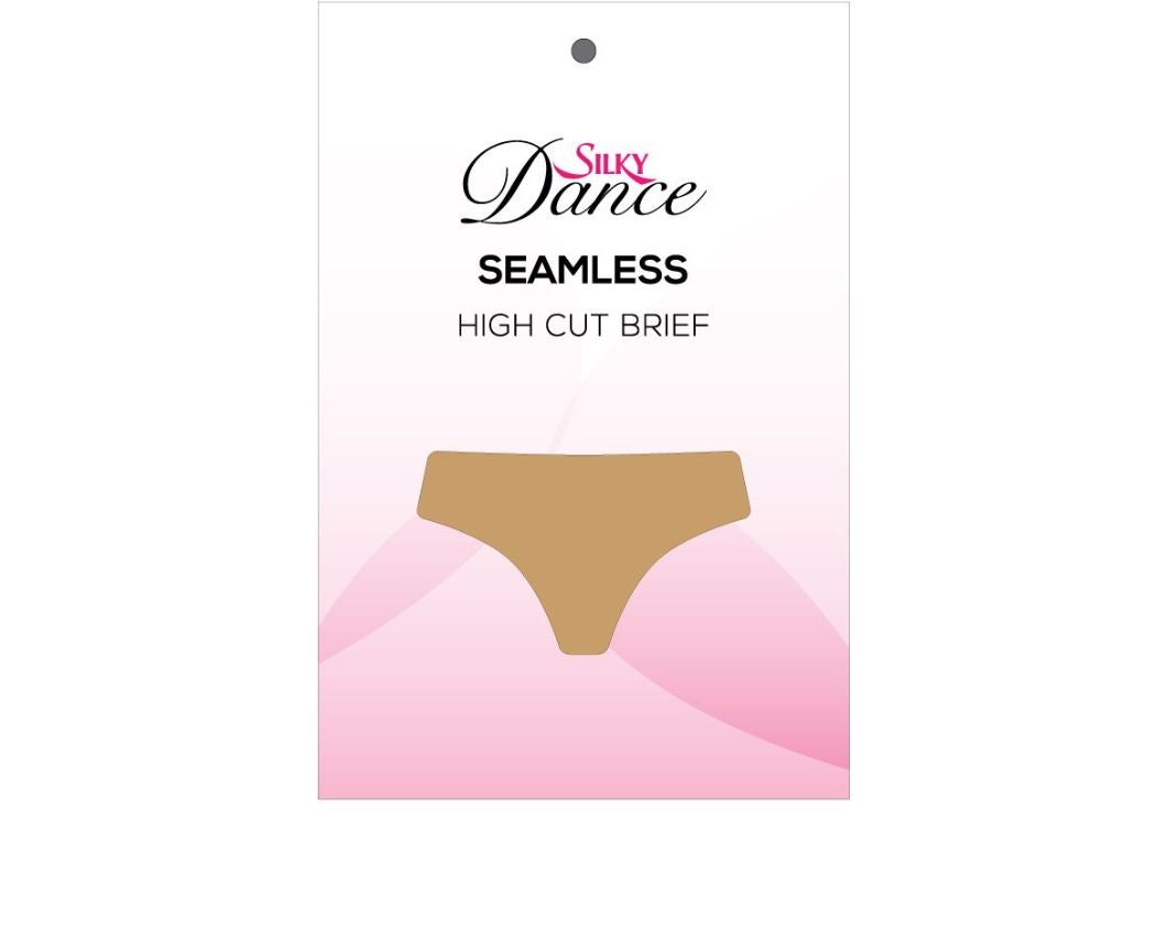 Silky Dance Adult Seamless High Cut Brief Dark Nude On Pointe Dancewear Offering The Best